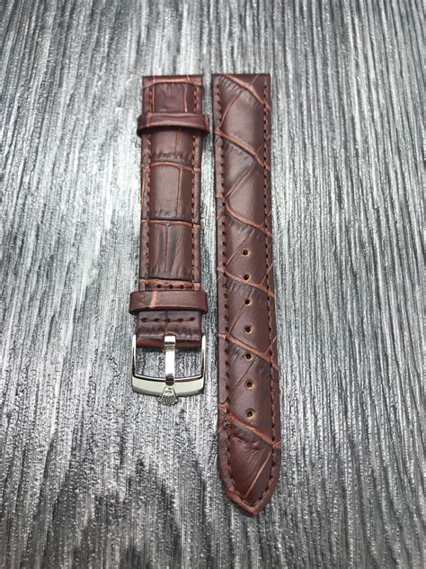 rolex leather hand stitched band|genuine Rolex watch bands.